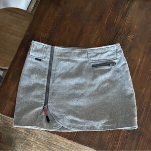 Skhoop Stylish Gray Women's wool Skirt waist 15.5 length 14